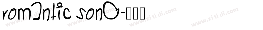 Romantic Song字体转换